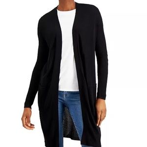 INC International Concepts Sweaters Inc Womens Ribbed Duster